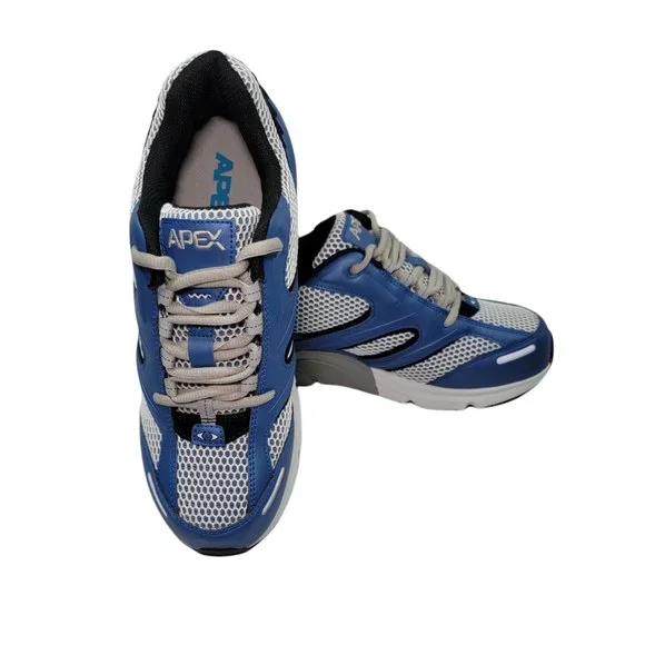 APEX mens Running Shoes V551 White/Blue ( Size US 8) - Picture 8 of 15